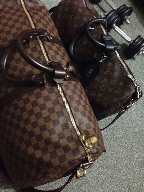 fake lv vs real keepall|keepall 55 bag.